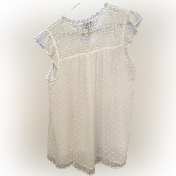 NWT white flowy blouse - Picture 3 of 3